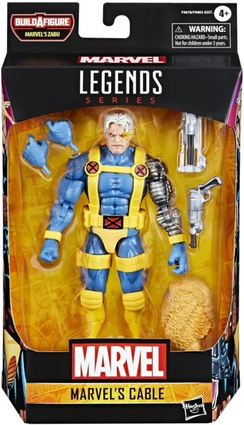 Figura hasbro marvel legends series cable yellow blue