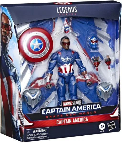 Figura hasbro legends series captain america brave new world
