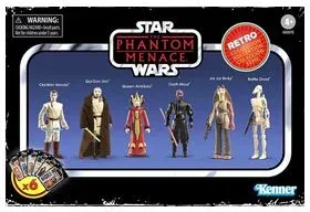 Figuras hasbro star wars phantom menace retro collection