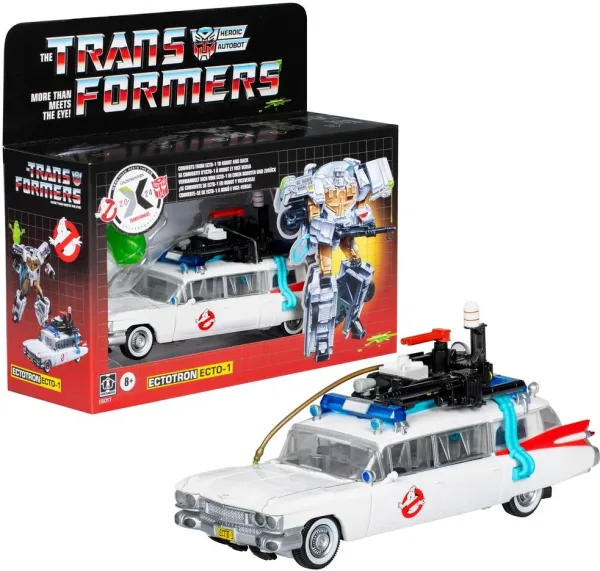 Figura hasbro transformers x ghostbusters ectotron ecto - 1