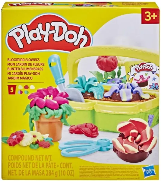 Juego hasbro play - doh blooming flowers