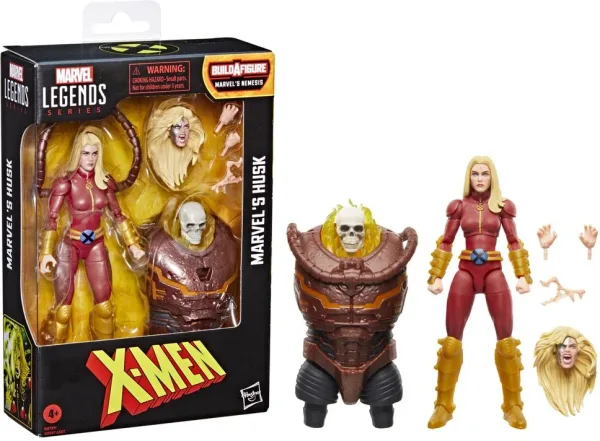Figura hasbro marvel legends series build a figure marvels nemesis x - men marvels husk