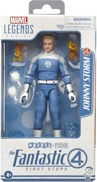 Figura hasbro marvel legends series los 4 fantasticos: primeros pasos johnny storm