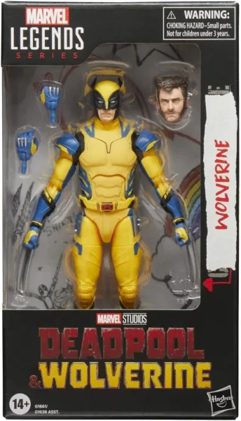 Figura hasbro marvel legends series deadpool & walverine -  walverine