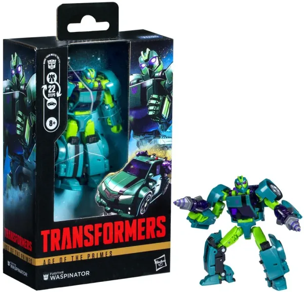 Figura hasbro transformers age of the primes fugitive waspinator