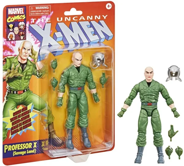 Figura hasbro marvel legend series x - men proffesor x savage land