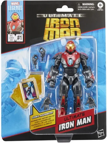 Figura hasbro marvel legends mini comics ultimate ironman