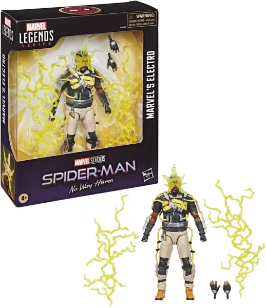 Figura hasbro marvel legends series spider - man no way home marvels electro