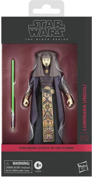 Figura hasbro star wars the black series attack of the clones luminara unduli
