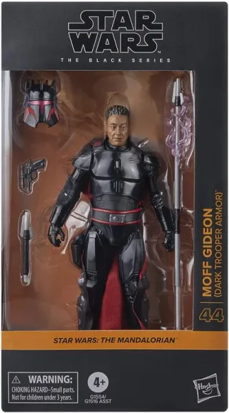 Figura hasbro star wars the mandalorian the black series moft gideon (dark trooper armor)