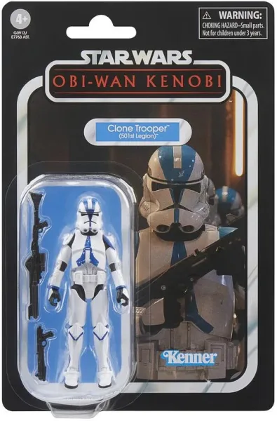 Figura hasbro star wars the vintage collection clone trooper (501st legion) 9.5cm
