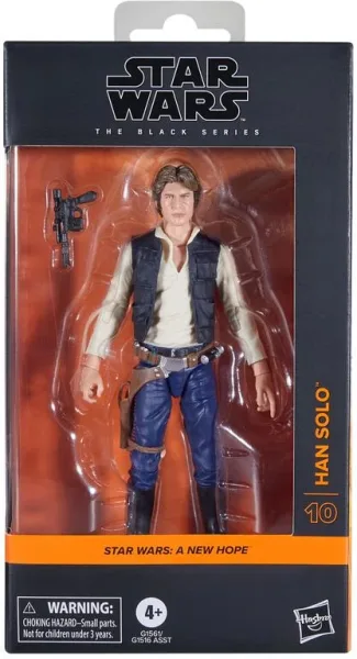 Figura hasbro star wars the black series a new hope han solo