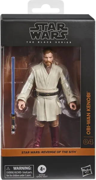 Figura hasbro star wars the black series revenge of the sith obi - wan kenobi