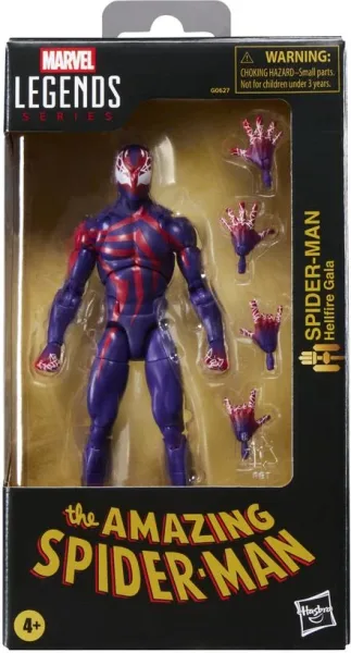 Figura hasbro marvel legends series the amazing spider - man hellfire gala