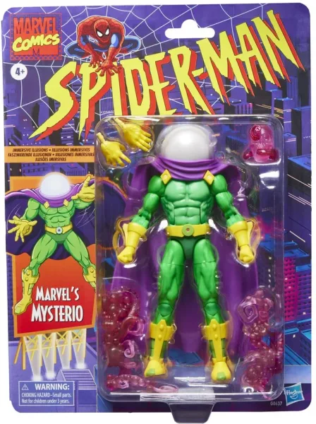 Figura hasbro marvel comics spider - man retro marvel's mysterio