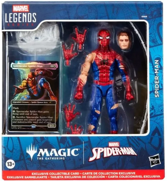 Figura hasbro marvel legends series magic the gathering spider - man