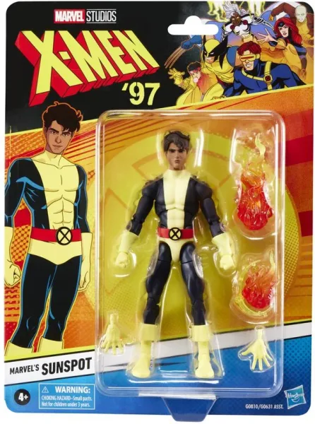 Figura hasbro marvel x - men '97 marvel's sunspot
