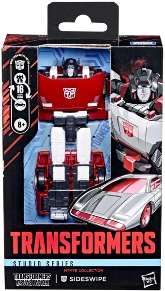 Figura hasbro transformers devastation studio series deluxe class sideswipe 11cm
