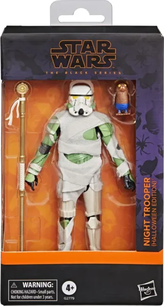 Figura hasbro star wars the black series night trooper (halloween edition)