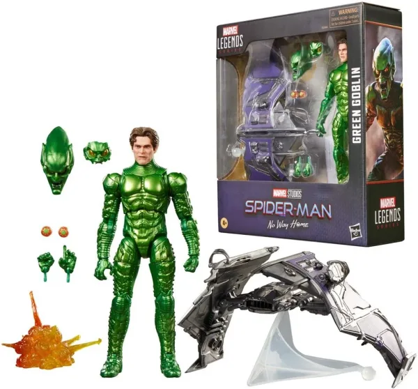 Figura hasbro marvel legends series spider - man no way home green goblin