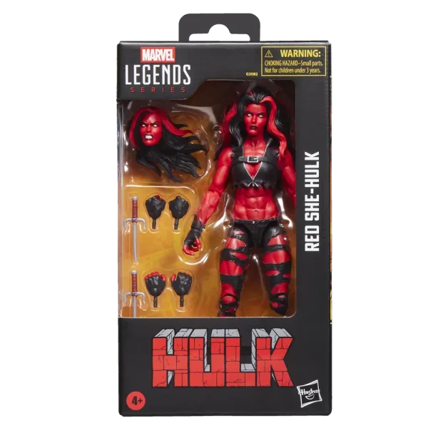 Figura hasbro marvel legends series hulk red she - hulk