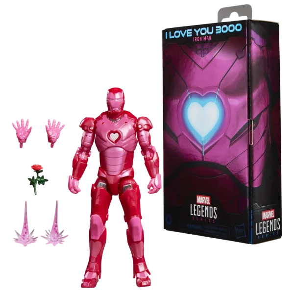 Figura hasbro marvel legends series i love you boo iron man