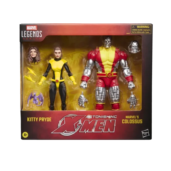 Pack 2 figuras hasbro marvel legends series astonishing x - men kitty pryde & marvels colossus