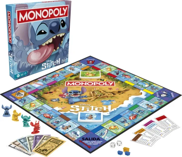 Juego de mesa monopoly stitch