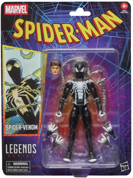 Figura hasbro marvel legends series spider - man spider - venom