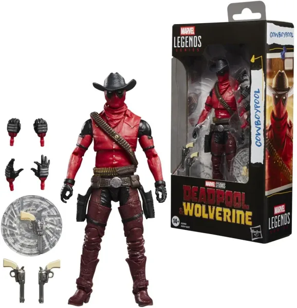 Figura hasbro marvel legends series deadpool & wolverine -   cowboypool