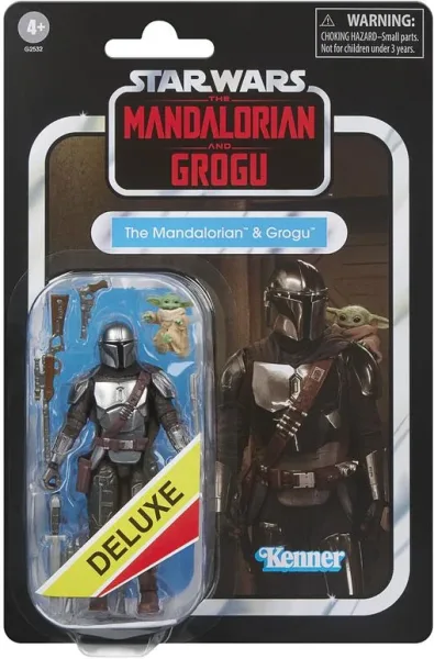Figura hasbro star wars the mandalorian and grogu deluxe
