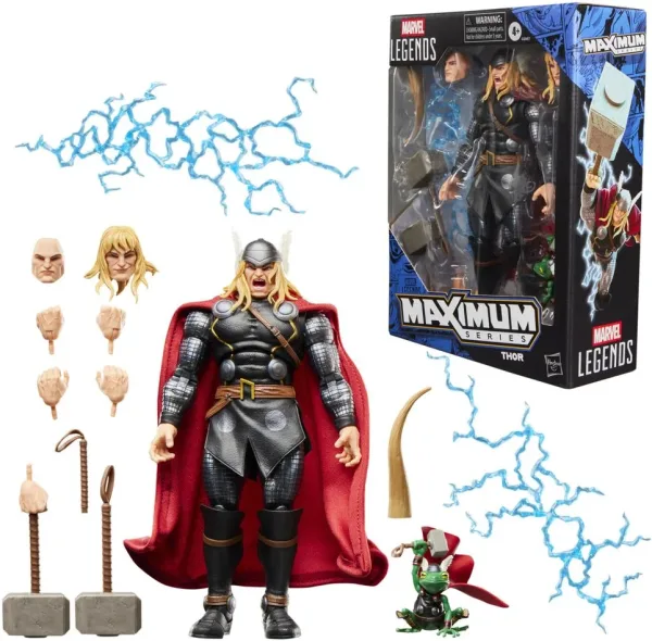 Figura hasbro marvel legends maximum series thor