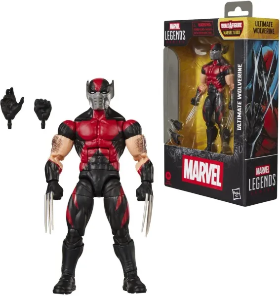 Figura hasbro marvel legends series build a figure marvel's box ultimate wolverine