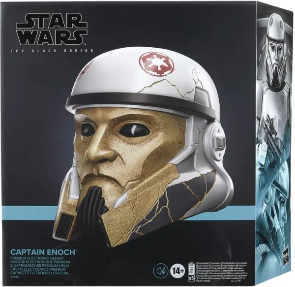 Replica casco electrónico hasbro star wars the bllack series captain enoch