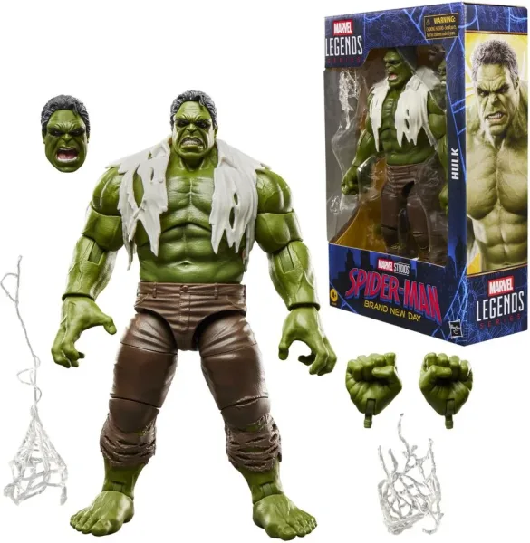 Figura hasbro marvel legends series spider - man brand new day -  hulk