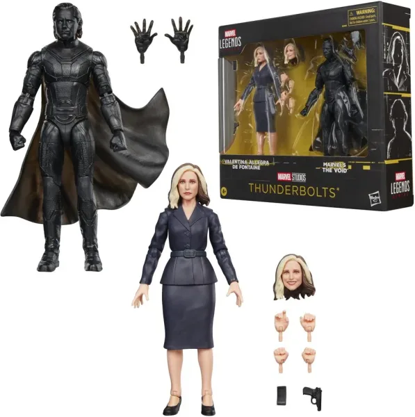 Pack 2 figuras hasbro marvel legends series thunderbolts valentina allegra de fontaine & marvel's the void