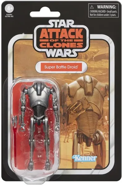 Figura hasbro star wars attack of the clones super battle droid