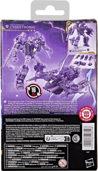 Figura hasbro transformers age of the primes deluxe class dark energon cybertronic 14cm