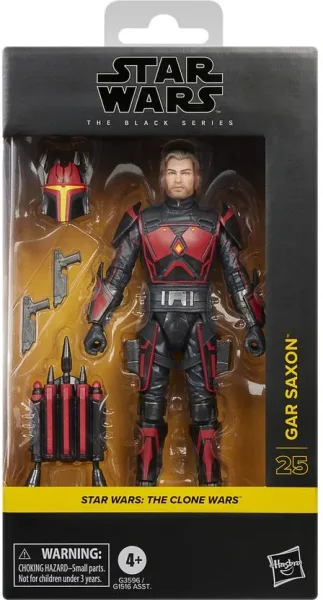 Figura hasbro star wars the clone wars the black series gar saxon
