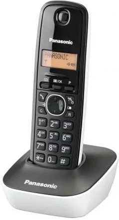Teléfono Inalámbrico Panasonic KX-TG1611/ Negro y Blanco