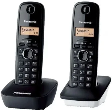 Teléfono Inalámbrico Panasonic KX-TG1612SP1/ Pack DUO/ Negro
