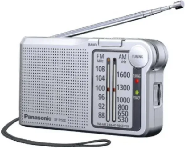Radio panasonic rf - p150deg - s sintonizador afc color plata