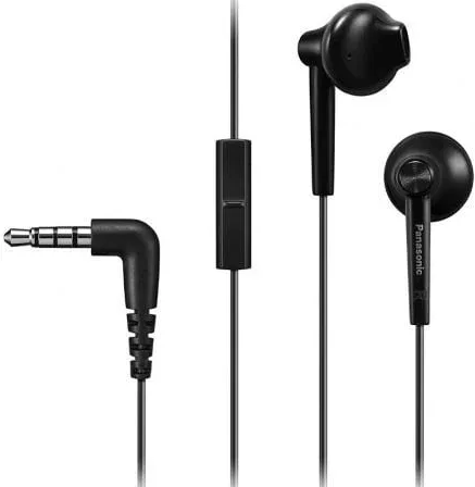 Auriculares Intrauditivos Panasonic RP-TCM55/ con Micrófono/ Jack 3.5/ Negros