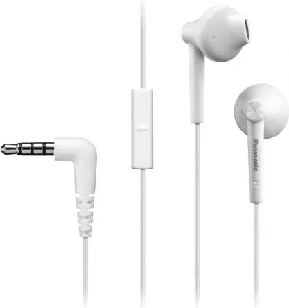 Auriculares Intrauditivos Panasonic RP-TCM55/ con Micrófono/ Jack 3.5/ Blancos