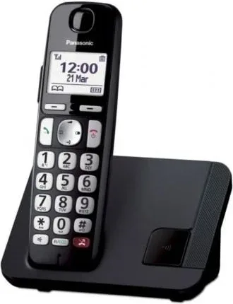 Teléfono Inalámbrico Panasonic KX-TGE250SPB/ Negro