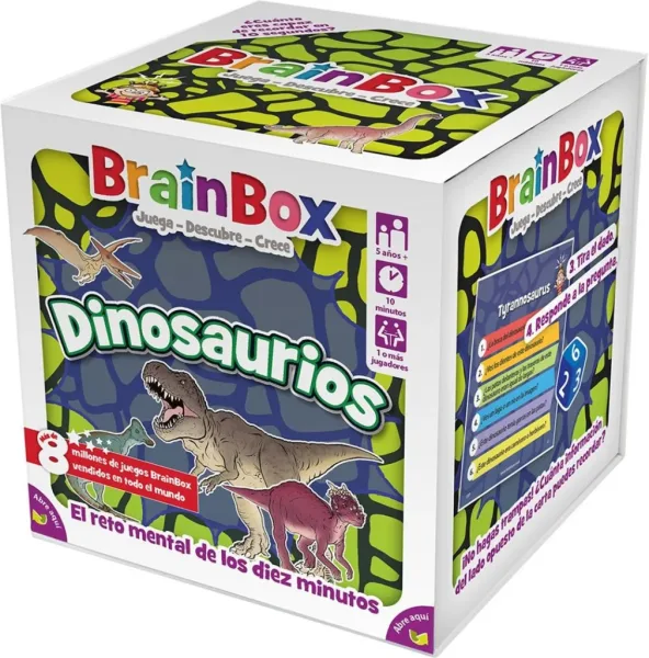Juego de mesa brainbox dinosaurios pegi 5