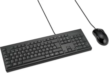 Conjunto de Ratón y Teclado Modelo Km100 Eq con Cable Color Negro Kensington K75452Es