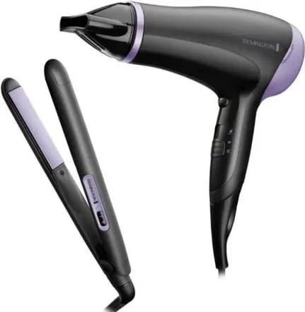 Pack Secador y Plancha para el Pelo Remington Style Essentials
