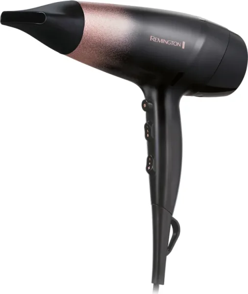 Secador Remington D5305 2200W 3 Temperaturas Difusor Negro y Rosa