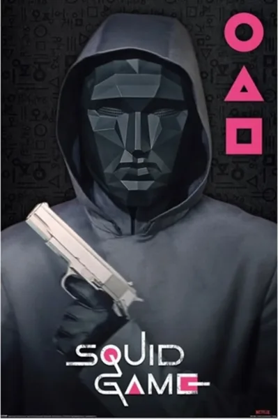 Poster el juego del calamar supervisor & jefe del juego del calamar
